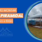 como montar tenda piramidal 5x5 e 6x6m