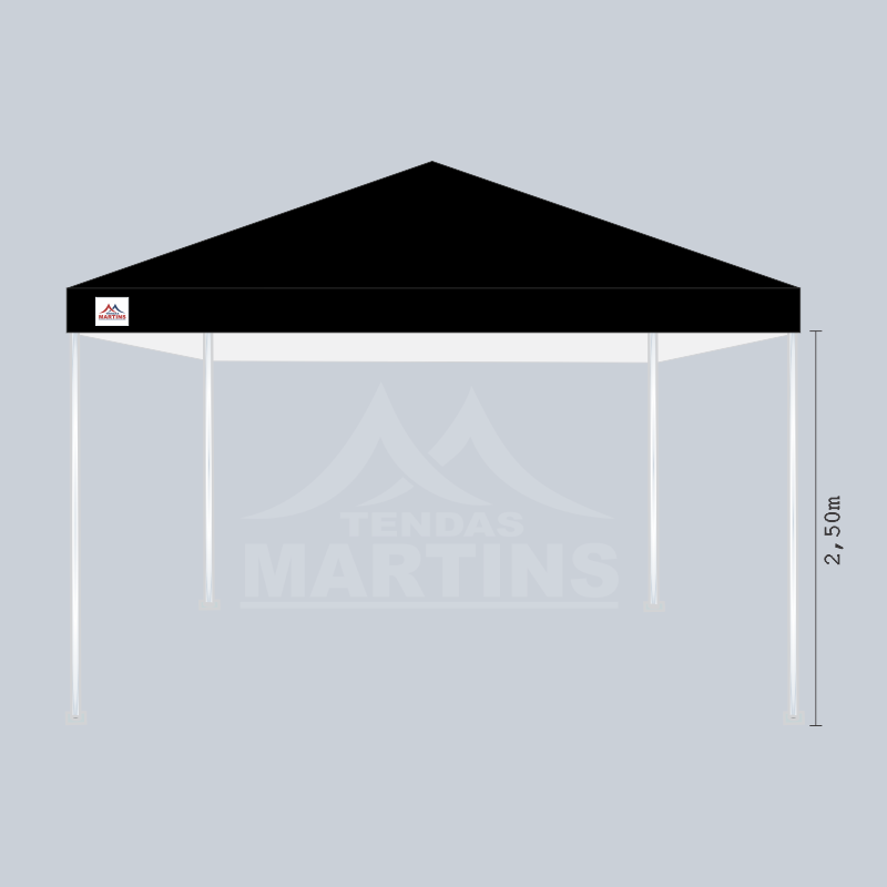 Tenda Piramidal 2,5m preto