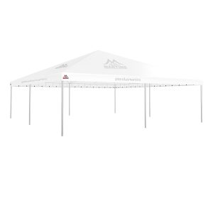 Tenda Piramidal 10x10m branco com estrutura galvanizada