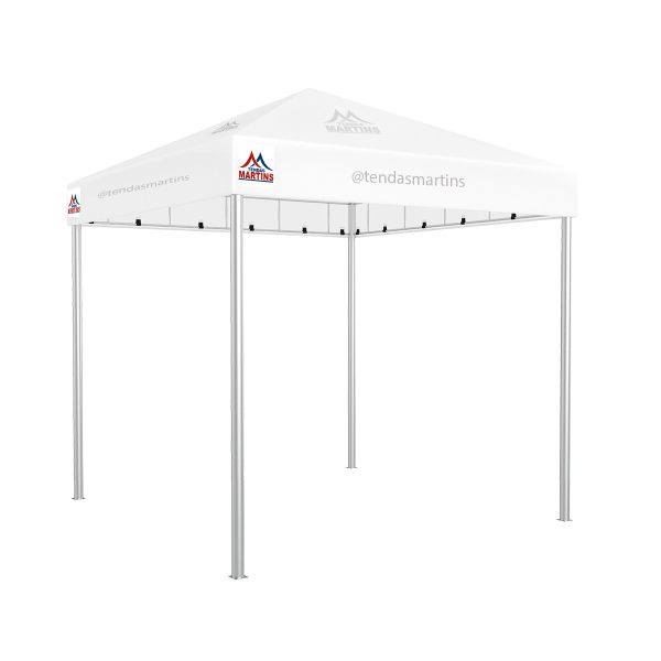 Tenda Piramidal 3x3m branco com estrutura galvanizada