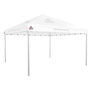 Tenda Piramidal 5x5m branco com estrutura galvanizada