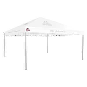 Tenda Piramidal 6x6m branco com estrutura galvanizada