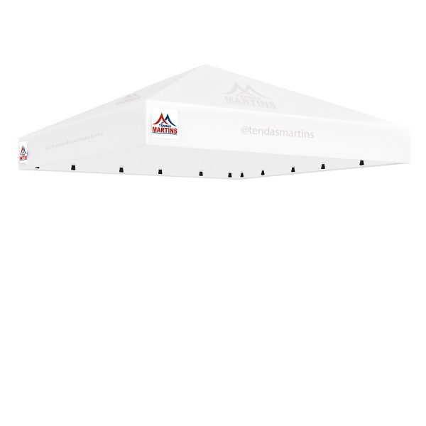 lona-para-tenda-piramidal-3x3-branco Cobertura para tenda piramidal 3x3m em lona PVC TD1000 branco