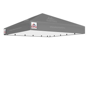 Cobertura para tenda piramidal 3x3m em lona PVC TD1000 cinza