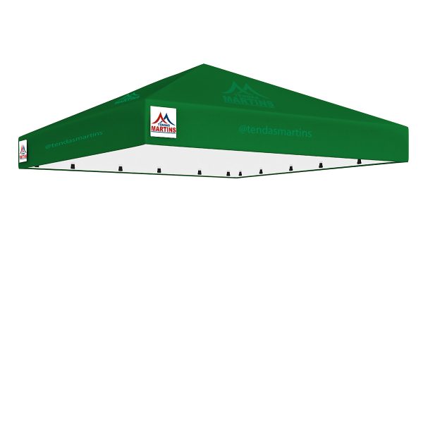 Cobertura para tenda piramidal 3x3m em lona PVC TD1000 verde