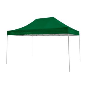 Tenda sanfonada reforçada 3x6m verde com estrutura galvanizada