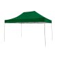 Tenda sanfonada reforçada 3x6m verde com estrutura galvanizada