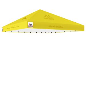 Cobertura para tenda piramidal 5x5m em lona PVC TD1000 amarelo