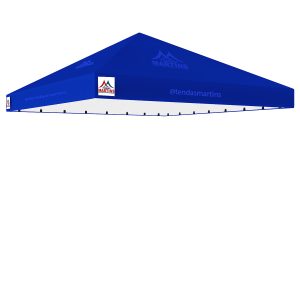 Cobertura para tenda piramidal 5x5m em lona PVC TD1000 azul