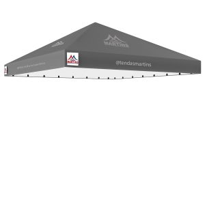 Cobertura para tenda piramidal 5x5m em lona PVC TD1000 cinza
