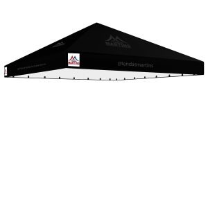 Cobertura para tenda piramidal 5x5m em lona PVC TD1000 preto
