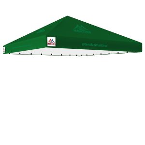 Cobertura para tenda piramidal 5x5m em lona PVC TD1000 verde