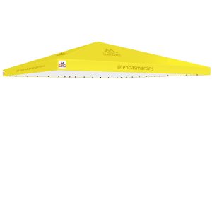Cobertura para tenda piramidal 8x8m em lona PVC TD1000 amarelo