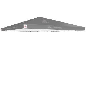 Cobertura para tenda piramidal 8x8m em lona PVC TD1000 cinza
