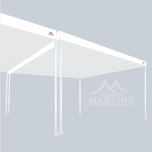 Calha Lona PVC para Tenda Piramidal