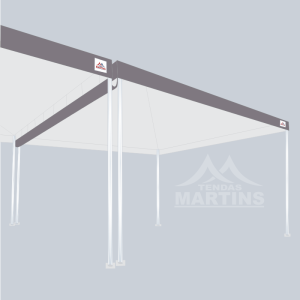 Calha Lona PVC para Tenda Piramidal