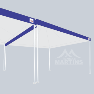 Calha Lona PVC para Tenda Piramidal