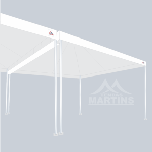 Calha Lona PVC para Tenda Piramidal