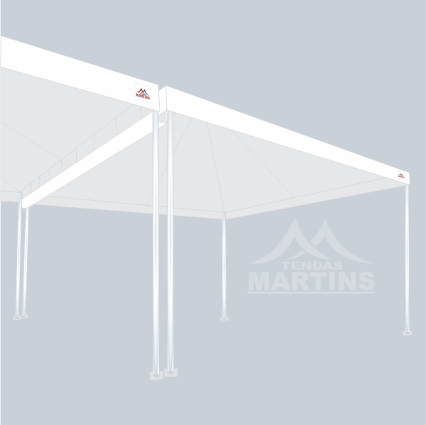 Calha Lona PVC para Tenda Piramidal