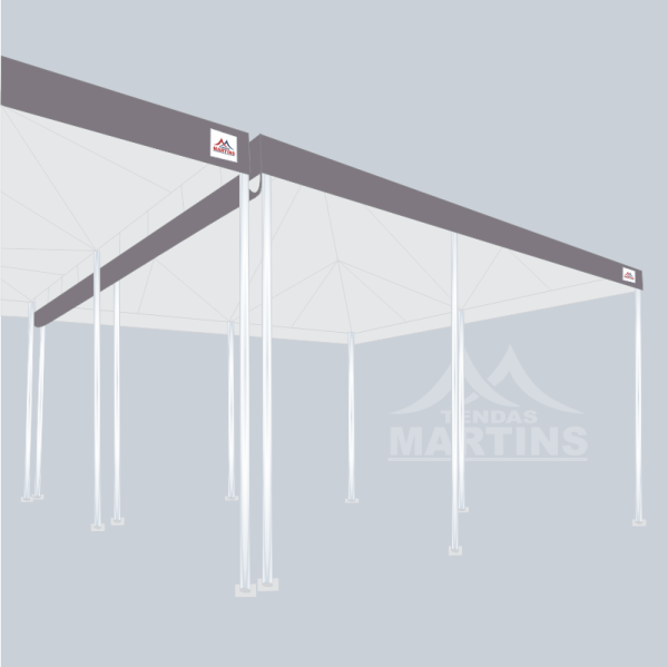 Calha Lona PVC para Tenda Piramidal